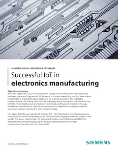 Successful IoT in electronics manufacturing